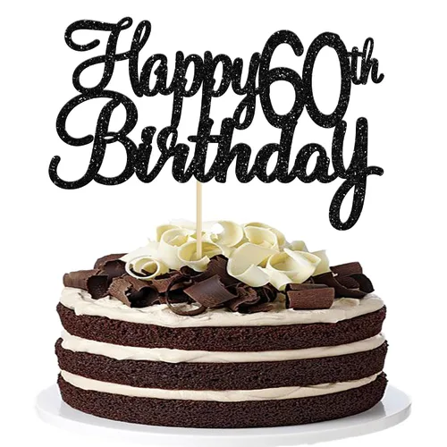 Miniatura 27 de Gyufise 1 decoración para pastel de 5º cumpleaños con purpurina para quinto cumpleaños, felicitaciones a 5 años de edad, 5 años, fabulosas