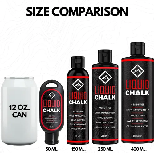 Miniatura 2 de SURVIVOR Liquid Chalk for Rock Climbing, Weight Lifting, Gymnastics - Liquid Grip for Workout Training - Climbing Chalk & Lifting Chalk for