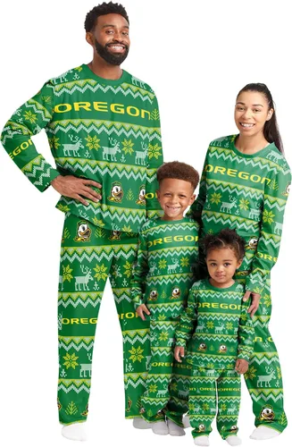 Miniatura 25 de FOCO - Conjunto de pijama familiar a juego con estampado llamativo del equipo de la NCAA, para unisex-adulto