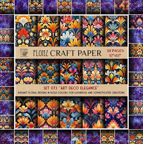 Miniatura 12 de Papel para álbum de recortes (30 páginas 30 x 30 cm) Meadow Bliss: margaritas vibrantes y encantadores patrones florales inspirados en prados