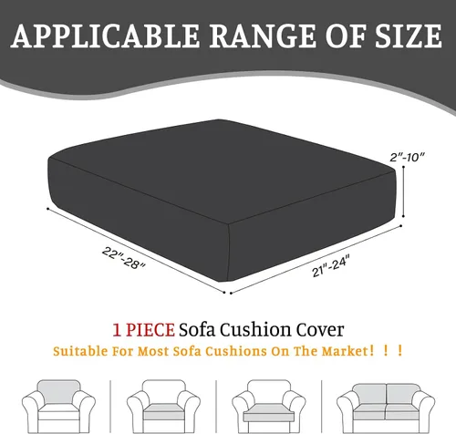 Miniatura 2 de BT.WA Fundas de sofá modular para cojín de sofá en forma de L, Fundas lavables y suaves para cojín de sofá, Fundas elásticas para sofá