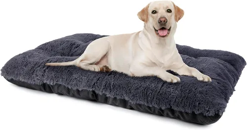 Miniatura 14 de JOEJOY Almohadilla grande para cama para perro, cama de lujo lavable para perros, almohadilla suave antideslizante para perros extragrandes, Beige