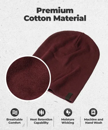 Miniatura 2 de Gorro cálido y holgado Gorro diario deliciosamente suave en cuchillo fino