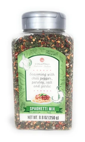 Aglio Olio Pepperoncino Mezcla de espaguetis condimentos con chiles perejil sal y ajo Tradizione Italiana 8.8oz