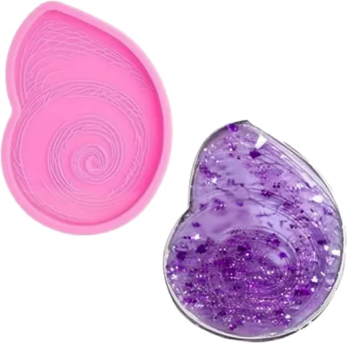 Miniatura 10 de Moldes epoxi de resina para fundición de geoda de silicona en forma de flor para hacer alfombrillas de taza, posavasos de ágata, soporte para copas