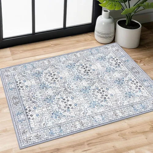 Miniatura 130 de SIILOOM Alfombra antideslizante de pasillo moderna de 2 x 5, súper suave, para pasillos, decoración para cocina, alfombras para pasillos sin 2-Verde