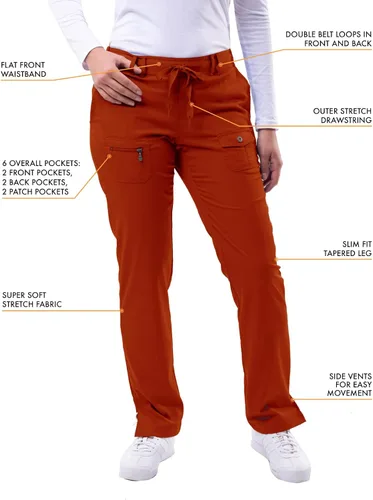 Miniatura 3 de Adar Pro Scrubs para mujer, pantalones de yoga ajustados para piernas