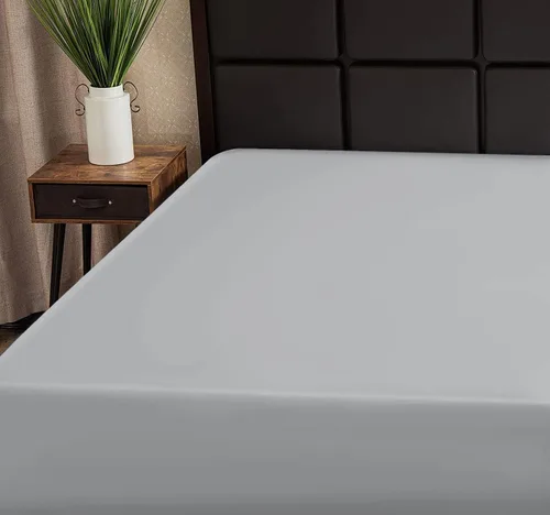 Miniatura 35 de Superity - Sábana bajera ajustable de lujo de calidad hotelera para cama Queen corta, 100% algodón, ultrasuave, amigable con la piel e Azul