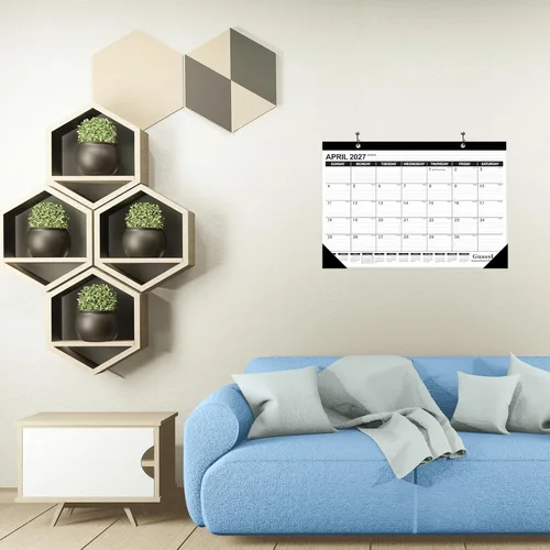 Miniatura 4 de GuassLee Calendario de escritorio 2026-2027 – Calendario de escritorio de 17 x 11.5 pulgadas, 18 meses, desde enero de 2026 hasta junio de 2027