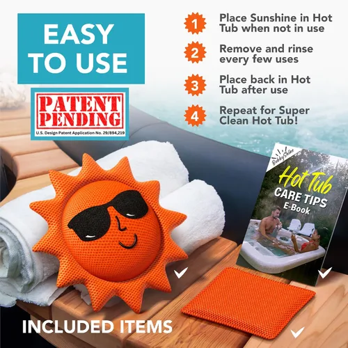 Miniatura 3 de BubbyShine, Absorbedor de Espuma de Bañera de Hidromasaje para Limpiador de Spa de Bañera de Hidromasaje - Accesorios de Bañera de Hidromasaje