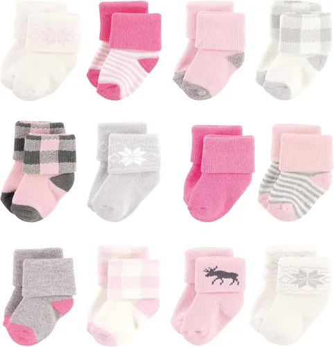 Miniatura 72 de Hudson Baby - Calcetines de algodón para bebés recién nacidos y Terry para niñas bebés