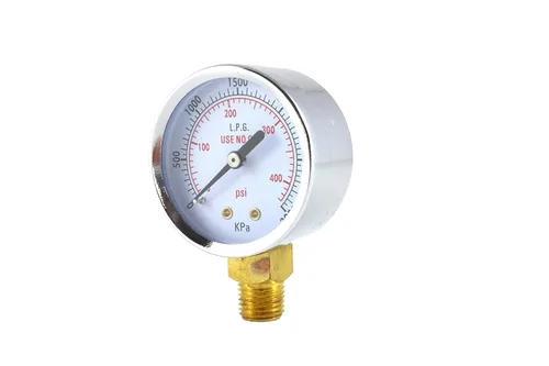 Miniatura 2 de SÜA - Manómetro de alta presión para regulador de propano 0-400 psi - 2 pulgadas
