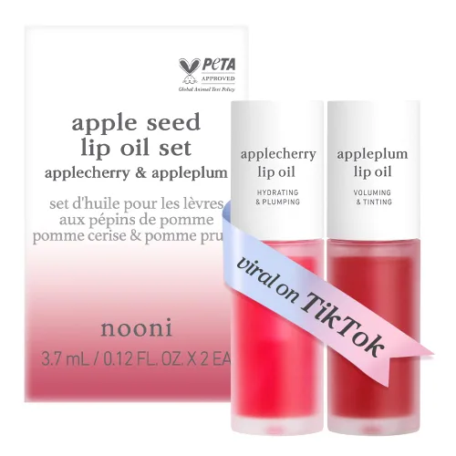 Miniatura 28 de NOONI - Aceite coreano para labios, de larga duración, hidratante, revitalizante para labios secos, impermeable, relleno de calcetines para niñas
