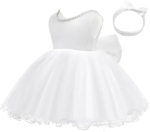 Miniatura 2 de LZH Vestido de encaje con volantes y espalda descubierta para la cabeza, vestido de flores con lazo, fiesta de boda, Rojo 1