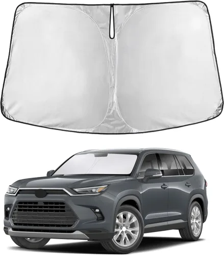 Miniatura 243 de Econour Parasol para parabrisas compatible con Honda Civic 2016-2021, protector de parasol plegable para ventana, bloquea los rayos UV y mantiene tu