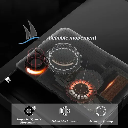 Miniatura 8 de Aero Snail Retro Europeo Reloj de Pared Metal Grande Silencioso Sala Dormitorio Colección Cuarzo Reloj Colgante con Péndulo Móvil Marrón antiguo 14