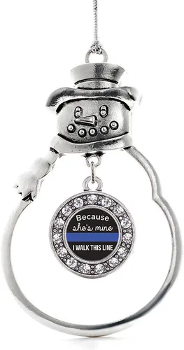 Miniatura 98 de Inspired Silver - Roller Queen - Adorno de Navidad plateado - Adorno circular para árbol de Navidad con circonita cúbica - Decoración colgante