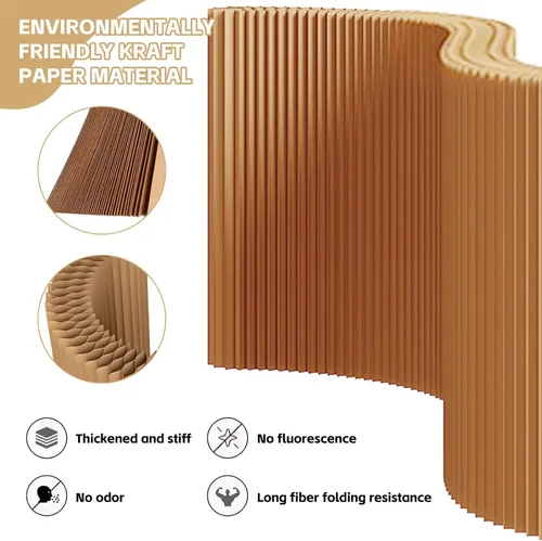 Miniatura 5 de Divisor de habitación de papel,Pantallas de privacidad plegables,Papel divisor de habitación de oficina empresarial,Pantalla de división portátil