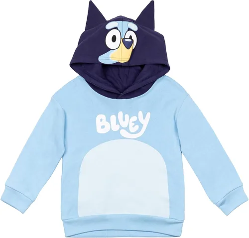 Miniatura 2 de Bluey Bingo Dad Mom Fleece Matching Family Cosplay Pullover Hoodie Infant to Little Kid