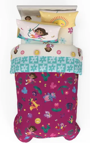 Miniatura 11 de Franco - Juego de ropa de cama para niños, edredón y sábanas supersuaves con funda de almohada, 5 piezas, tamaño individual, Jurassic World, 6A1348