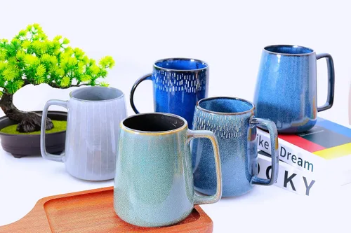 Miniatura 6 de Taza de café de cerámica de 24 onzas, taza de café con leche, taza de té para cacao, capuchino, latte, cereales, apta para lavavajillas, microondas