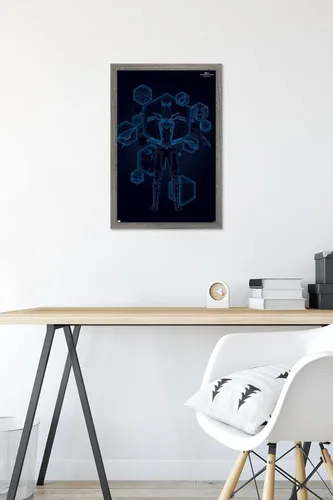 Miniatura 6 de Trends International Marvel Spider-Man: No Way Home - Póster técnico de pared, 22.4 pulgadas de largo x 14.7 pulgadas, versión enmarcada de madera