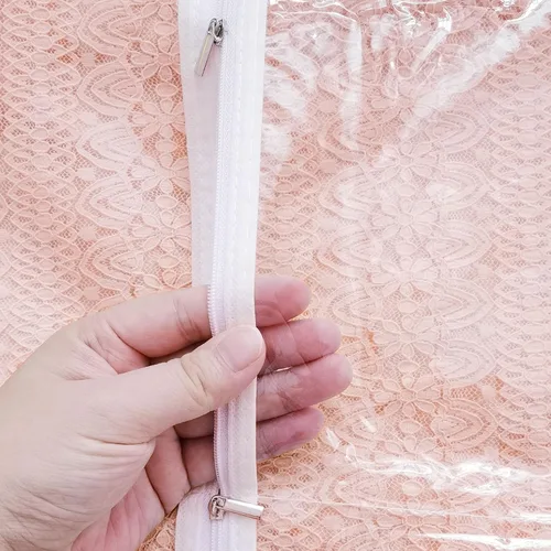 Miniatura 4 de Bolsas transparentes para disfraces de baile con bolsillos, PVC impermeable de 35 pulgadas, plegable, bolsa de disfraces de viaje