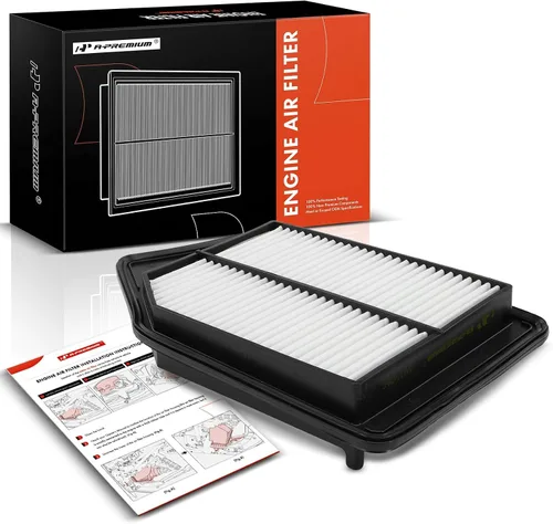 Miniatura 10 de A-Premium Filtro de aire de motor previamente engrasado de alto rendimiento compatible con Acura TLX 2015-2020 y Honda Accord 2013-2017, 2.4L