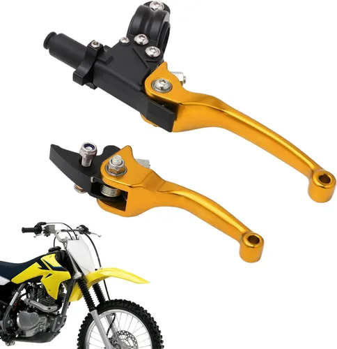 Miniatura 11 de JFG RACING Palanca de freno de embrague para motocicleta, palancas plegables de 7/8'' 22mm, aleación de aluminio, universal para CRF50, KLX, SSR
