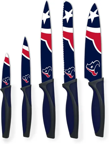 Miniatura 8 de The Sports Vault NFL Chicago Bears - Juego de cuchillos de cocina (5 piezas)