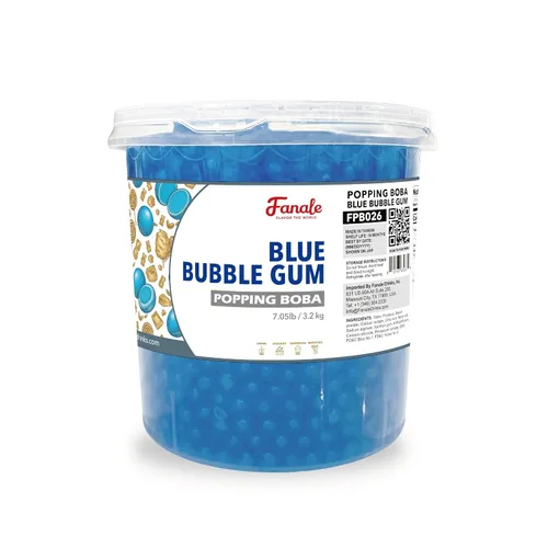 Popping Bursting Boba Juice Ball - Blue Bubble Gum Flavor | FPB026