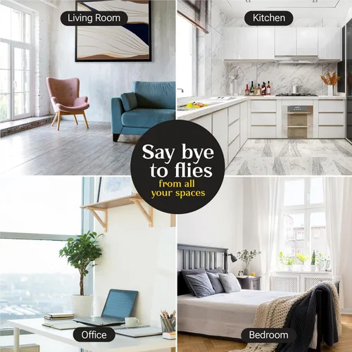Miniatura 3 de Trampa para moscas en interiores o exteriores Las trampas para moscas de ventana son transparentes y transparentes También para polillas