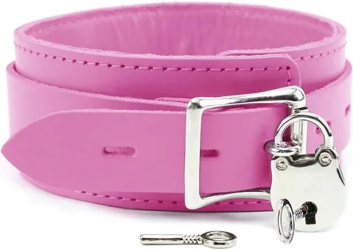 Miniatura 8 de Atlas Collar de piel de cordero Latigo Collar de cuero hecho a mano (pequeño, negro)