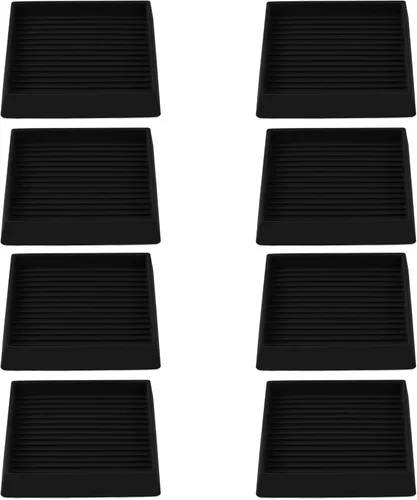 Miniatura 14 de Copas cuadradas de goma para muebles de 3 x 3, almohadillas antideslizantes para muebles, tapones de cama con agarre, protegen cualquier suelo