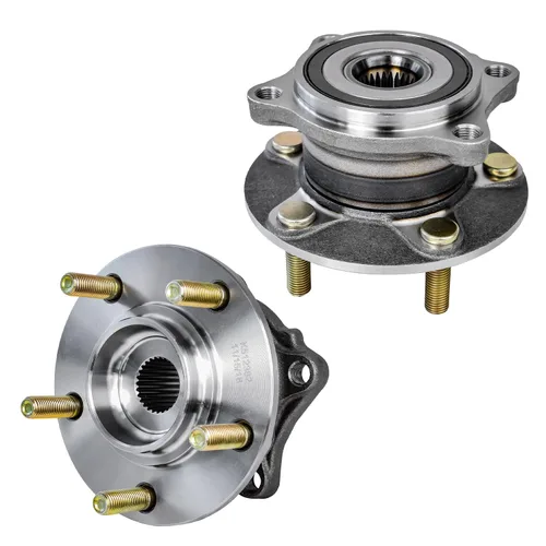 Miniatura 25 de Detroit Axle - Bujes de rodamiento de rueda traseros de 2 piezas para Volkswagen Jetta Beetle Golf City Audi TT Quattro, 2 rodamientos de ruedas