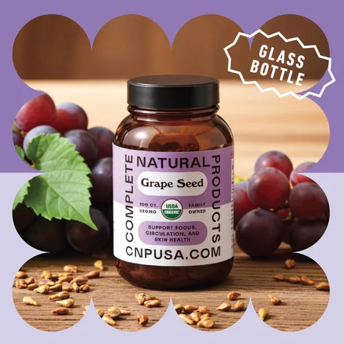 Miniatura 4 de Cápsulas orgánicas de semillas de uva – 520 mg, 100 unidades – polifenoles y antioxidantes OPC