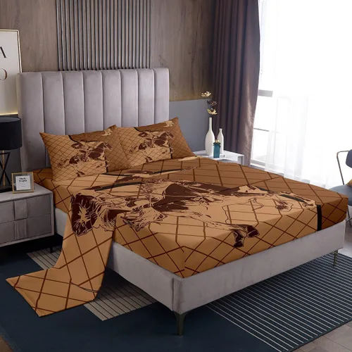 Miniatura 29 de Juego de sábanas con estampado camuflaje de la bandera estadounidense tamaño King, de Castle Fairy. Juego de ropa de cama de lujo de microfibra