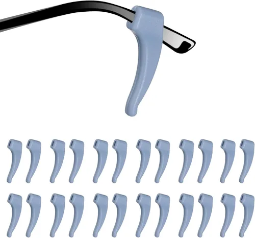 Miniatura 8 de HARFINGTON Antideslizante para gafas con agarre de oreja de silicona, gancho elástico para las orejas, retenedor de gafas, puntas de templo