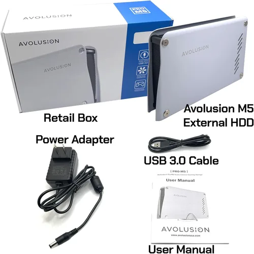 Miniatura 6 de Avolusion Disco duro externo USB 3.0 de la serie M5 de 16 TB para PC de sobremesa WindowsOS