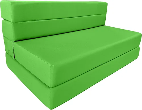 Miniatura 15 de D&D Futon Furniture Colchón plegable de espuma, tumbona para silla, sofá cama de estudio, tamaño Queen 80 x 60 x 6 pulgadas (negro)