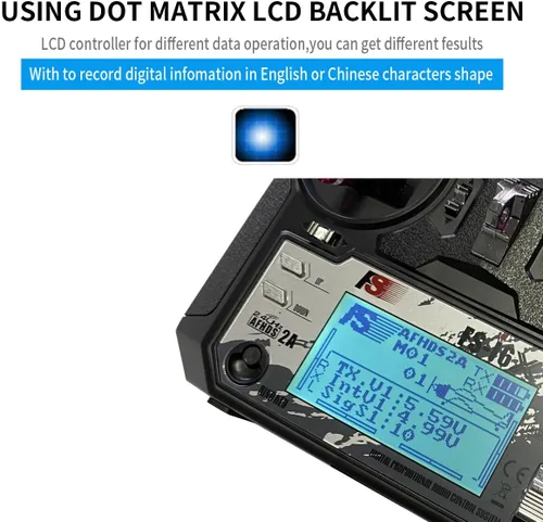 Miniatura 3 de DTXMX FS-i6X transmisor y receptor de radio de 10 canales FS-iA10B controlador RC de 2.4G para avión helicóptero FPV dron cuadricóptero RC vuela
