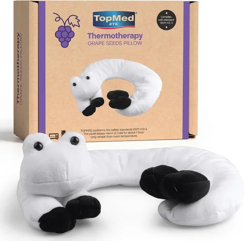 Miniatura 9 de Almohada de calentamiento y enfriamiento para el cuello, semillas de uva de termoterapia