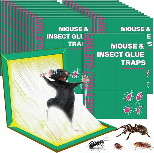 Miniatura 9 de Paquete de 6 trampas adhesivas para ratones, ratones, roedores, serpientes, sin contacto para interiores, para el hogar, cocina, garaje, sótanos