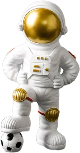 Miniatura 3 de 123Arts Estatua de baloncesto de astronauta, decoración de dormitorio y escritorio, decoración de astronauta de resina