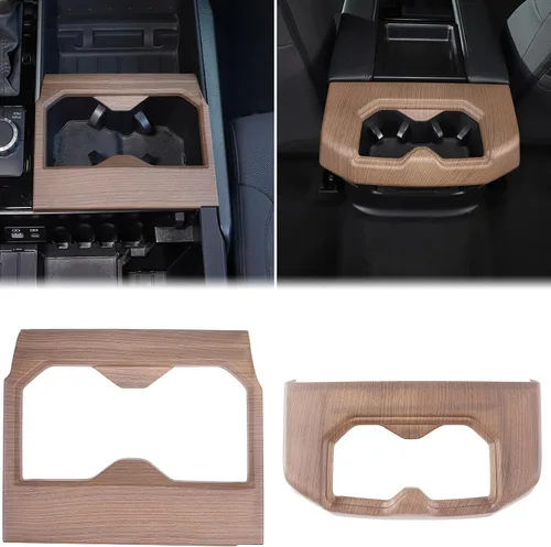Miniatura 23 de Aunginsy Soporte para reposabrazos central de asiento delantero, cubierta de marco de taza compatible con Toyota Tundra/Sequoia 2022-2025