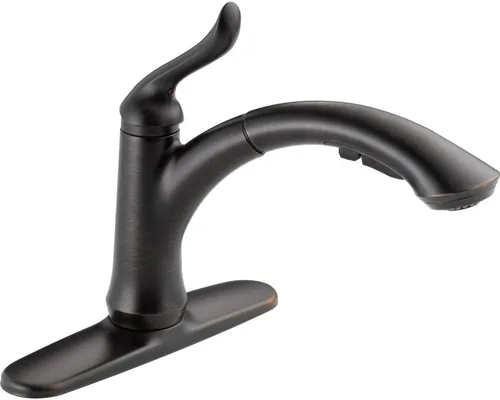 Miniatura 12 de Delta Linden 4353-AR-DST - Grifo de cocina de níquel cepillado con rociador extraíble, contemporáneo de un solo agujero, mango único, acero