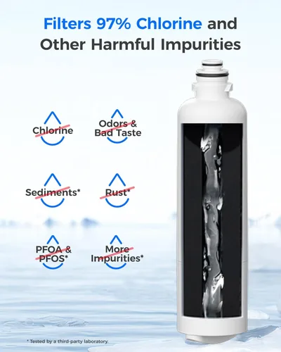 Miniatura 4 de Waterdrop 11032531 Filtro de agua para refrigerador, compatible con Bosch®, Ultra Clarity Pro®, filtro de agua Thermador®, repuesto para BORPLFTR50