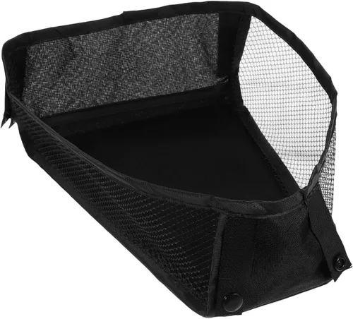 MERRYHAPY Bolsa de almacenamiento inferior para cochecito, organizador de malla, universal, ligero, cesta de cochecito para pañales, juguetes