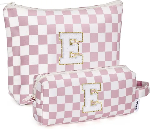 Miniatura 113 de Narwey Bolsa de maquillaje con inicial, regalos de graduación para adolescentes, niñas, niños y adolescentes, cosas de moda de 6 a 18 años, bolsa