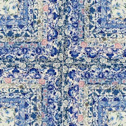 Miniatura 7 de 10 paquetes de tela gruesa de algodón de 18 x 22 pulgadas para máscara de costura, cachemira azul